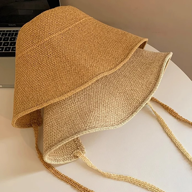 Cappello da sole in lino a tesa larga donna estivo regency_voghion.com