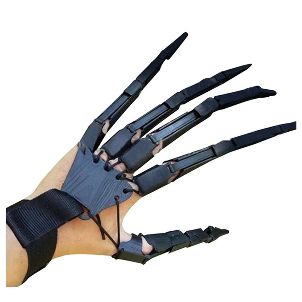 

1Pcs Halloween Articulated Finger Gloves Flexible Funny Halloween Costume Party Ghost Claw Halloween Props Hand Model -3