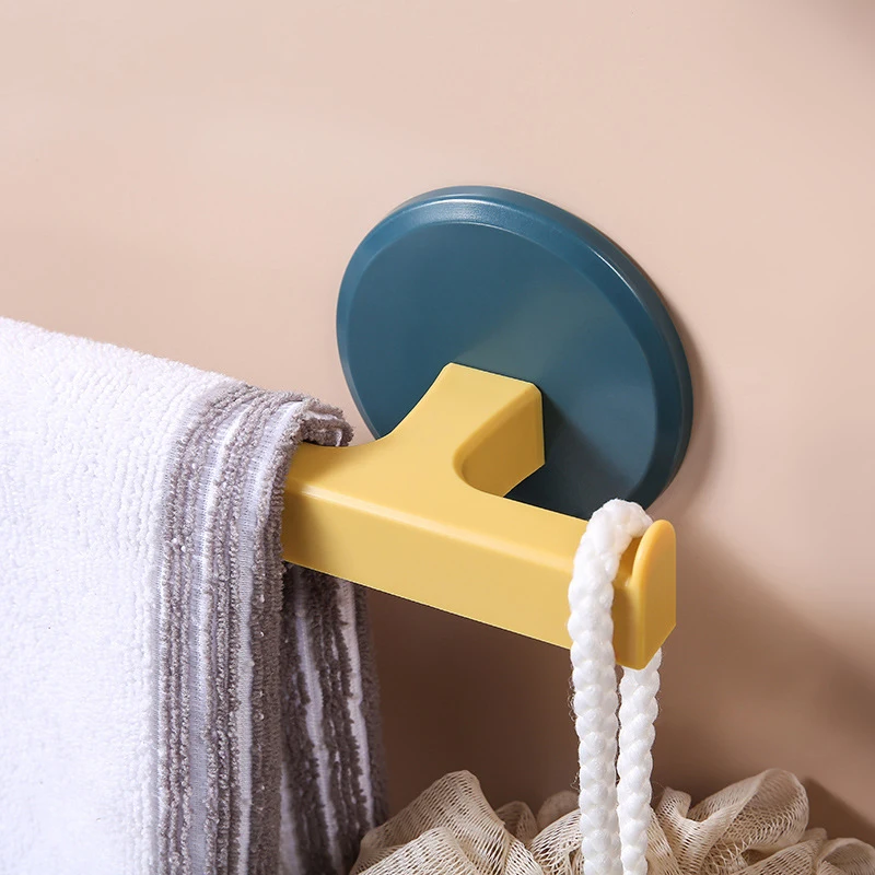 Self-adhesive Towel Holder Bathroom Organizer Wall Shelf Towel Hanger Bathroom Rail Hanger Kitchen Accessories