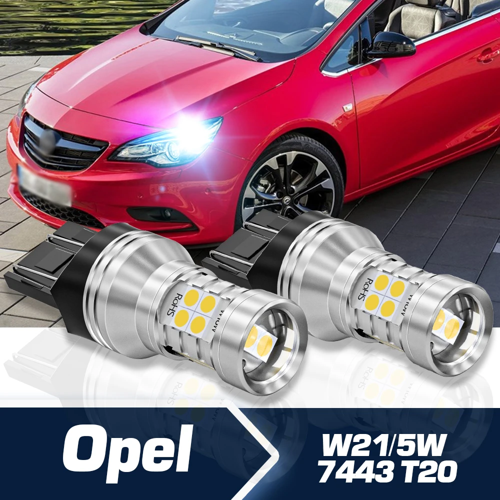 2pcs LED Daytime Running Light DRL W21/5W 7443 Canbus For Opel