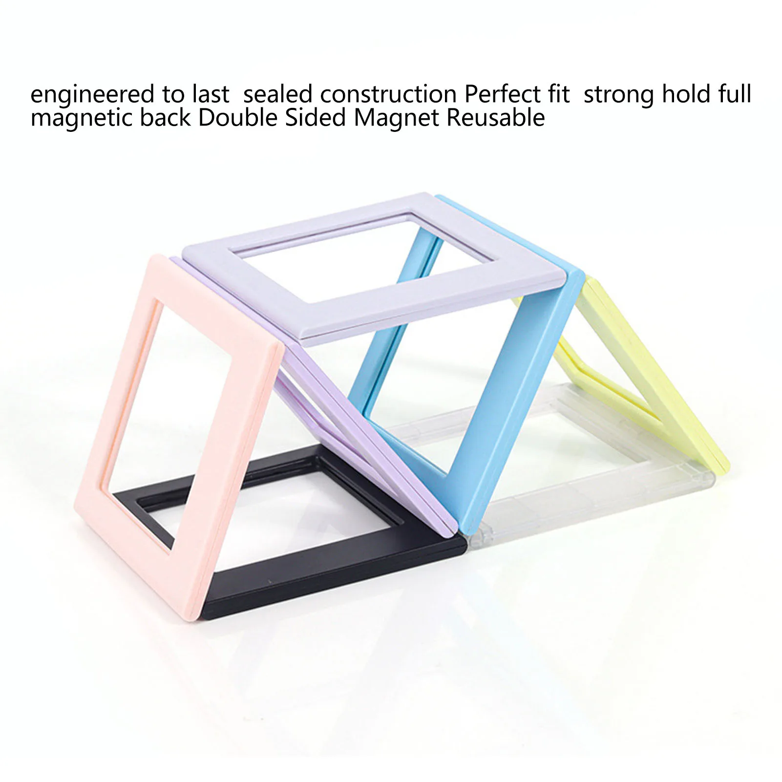 Magnetic Picture Frame Double Sided Magnet Photo Frame Fridge Frames for Square