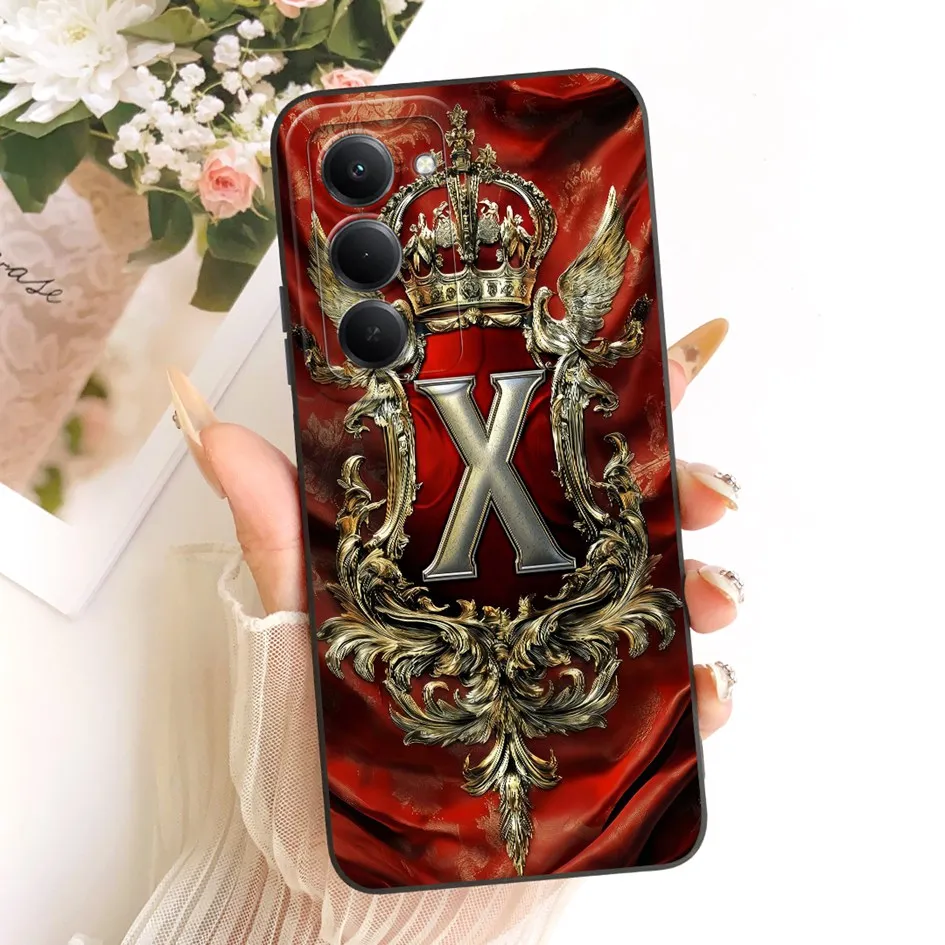 Cute Letters Crown Soft Silicone Protective Phone Case - Stylish Bumper Back Cover