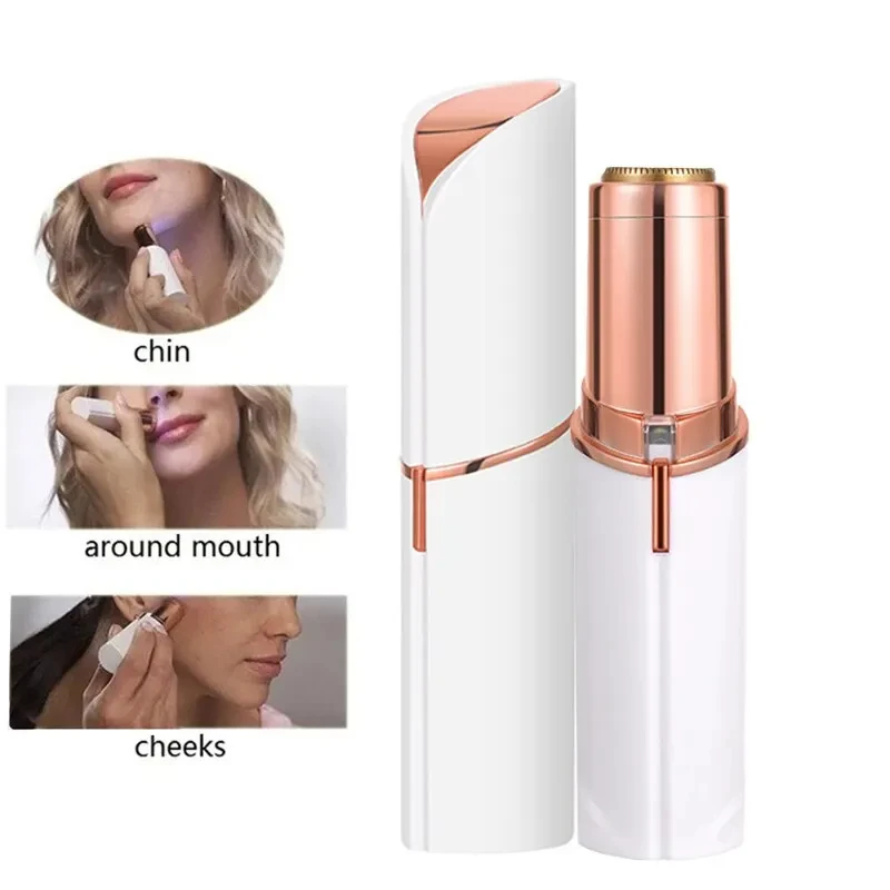 White ABS Automatic Eyebrow Trimmer Shaver for Women
