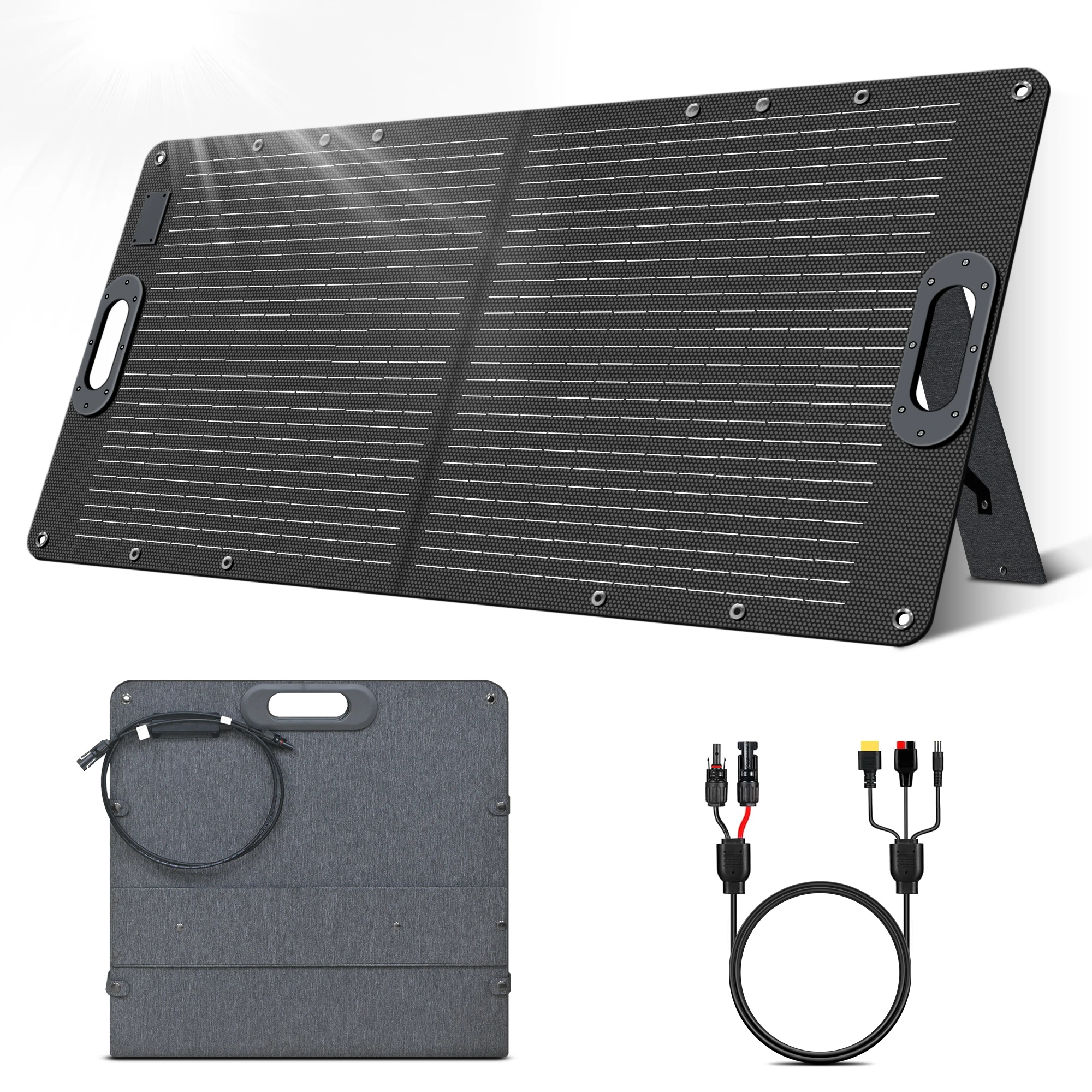 CTOLITY 캠핑 휴대용 발전소 태양열 발전기 1800W 1024Wh Lifepo4 AC 출력 ETFE 100W 20.5V 유연한 태양 전지 패널 NEW