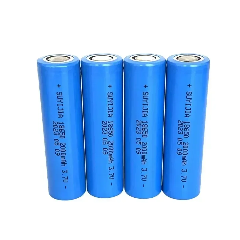 18650 2000mah Rechargeable Battery 3.7V Lithium-ion Battery Pointer Doorbell Flashlight Lithium Battery Battery Send Charger 4