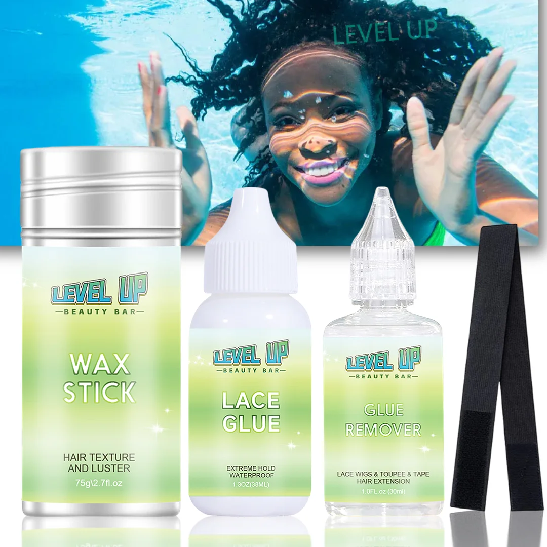 HairReplacementAdhesiveandWigGlueRemoverSetWaterproofLaceGlueInvisibleBondingGlue