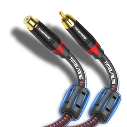 High-Performance Triple Shielded Audio/Video Cable for Enhanced Sound Quality (RCA M-F)