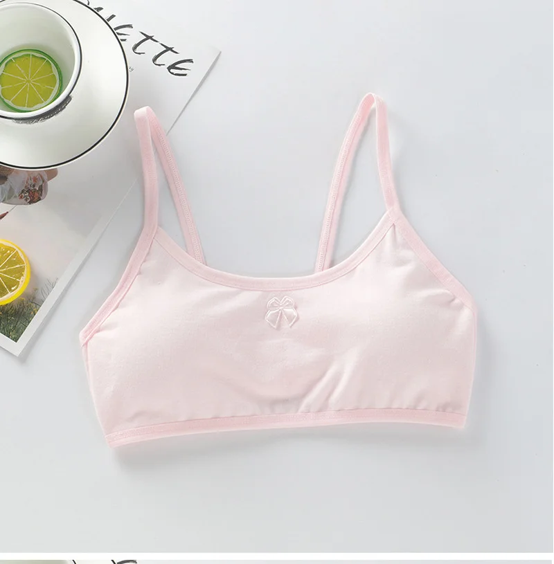 Child Cotton Bra For Young Girls Kids Teenage Underwear Wireless Small Training Puberty Bras Undergarment Clothes girls underwear kids underwear kids underwear sets