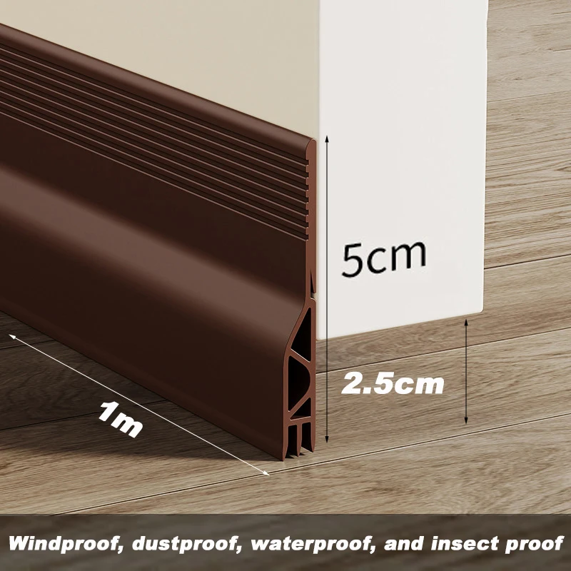 Self-Adhesive Weatherproof Door Seal Strip for Sound, Dust, and Insect Protection