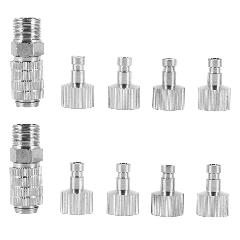 

Airbrush Quick Disconnect Coupler Release Fitting Adapter With 10 Male Fitting, 1/8 INCH M-F