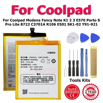 CPLD-349 CPLD-395 New Battery For Coolpad Modena Fancy Note K1 2 3 E570 Porto S Pro Lite 8722 C3701A R106 E501 SK1-02 Y91-921