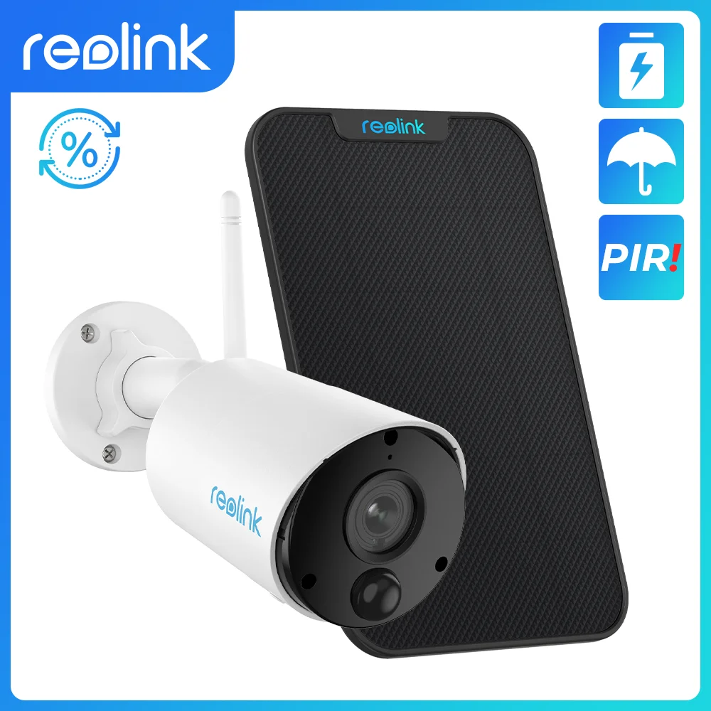 [Refurbished Battery Camera WiFi/4G] Reolink 1080p 2K IP camera WiFi Camere 4G Camera Battery Solar Powered Video Surveillance
