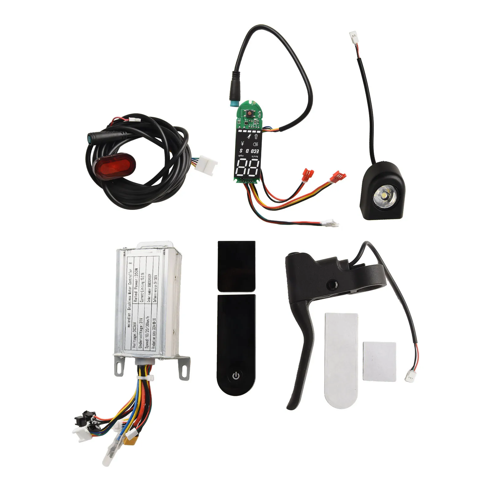 1 Set 36 V 350 W Elektrische Roller Controller Dashboard Beschleuniger Display Panel Scheinwerfer Rücklicht Handbremse Für E-roller Teile – Detail 4