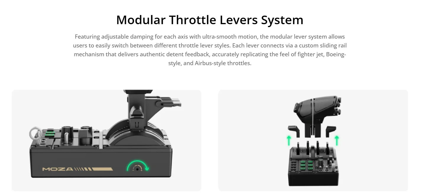 - MTQ Throttle Quadrant | Modular Boeing/Airbus/Fighter Levers with Quad-Axis &