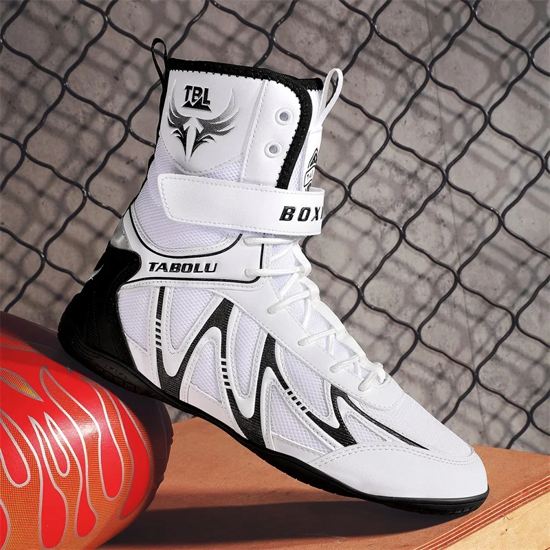 Boxing Shoes Fighting Training Professional Breathable Fighting Boxing Wrestling Squats Competition Sneakers Wrestling Shoes Man
