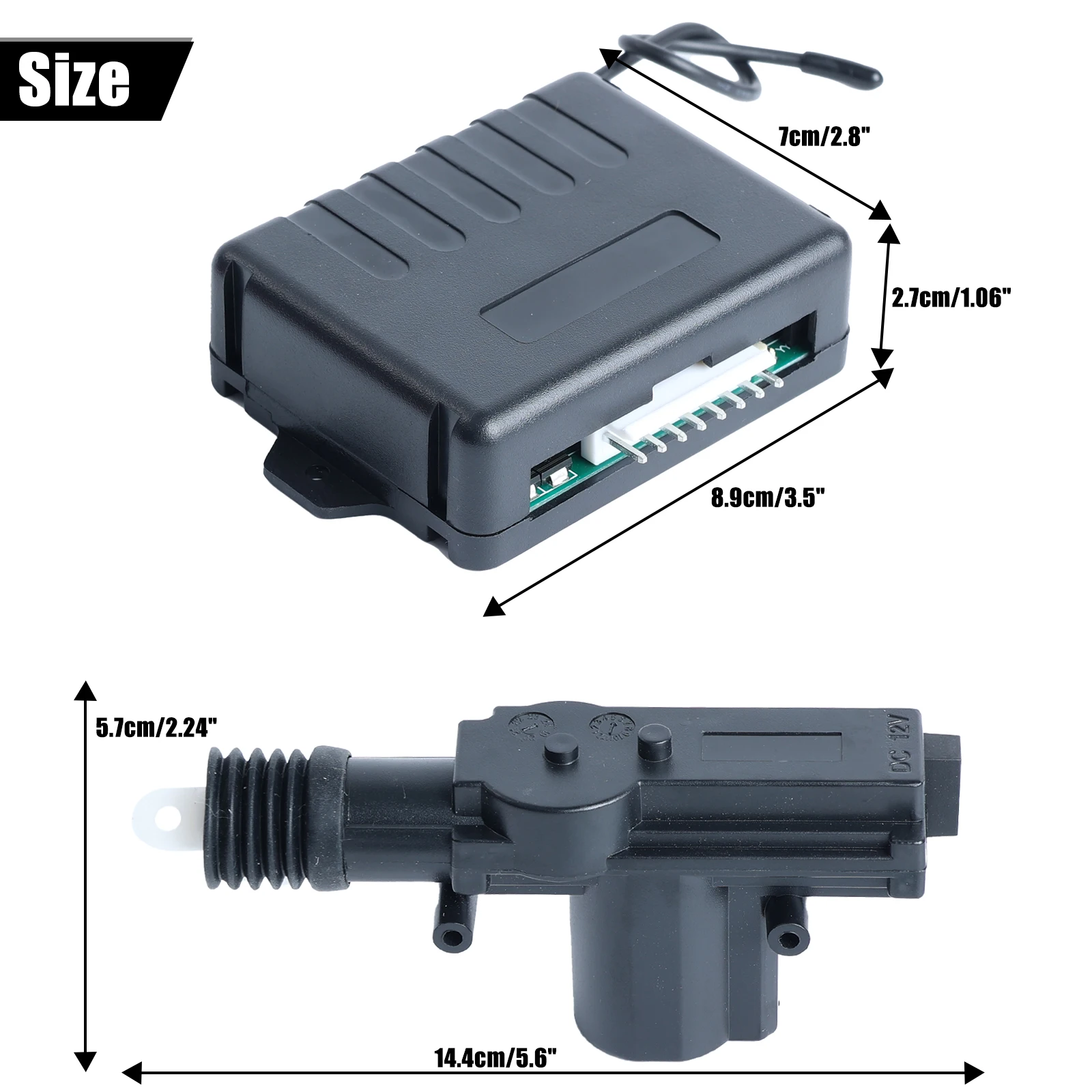 Kit Chiusura Centralizzata Universale Per Auto – 4 Pulsanti, Telecomando Con 2 Chiavi, Antifurto, Accesso Senza Chiave