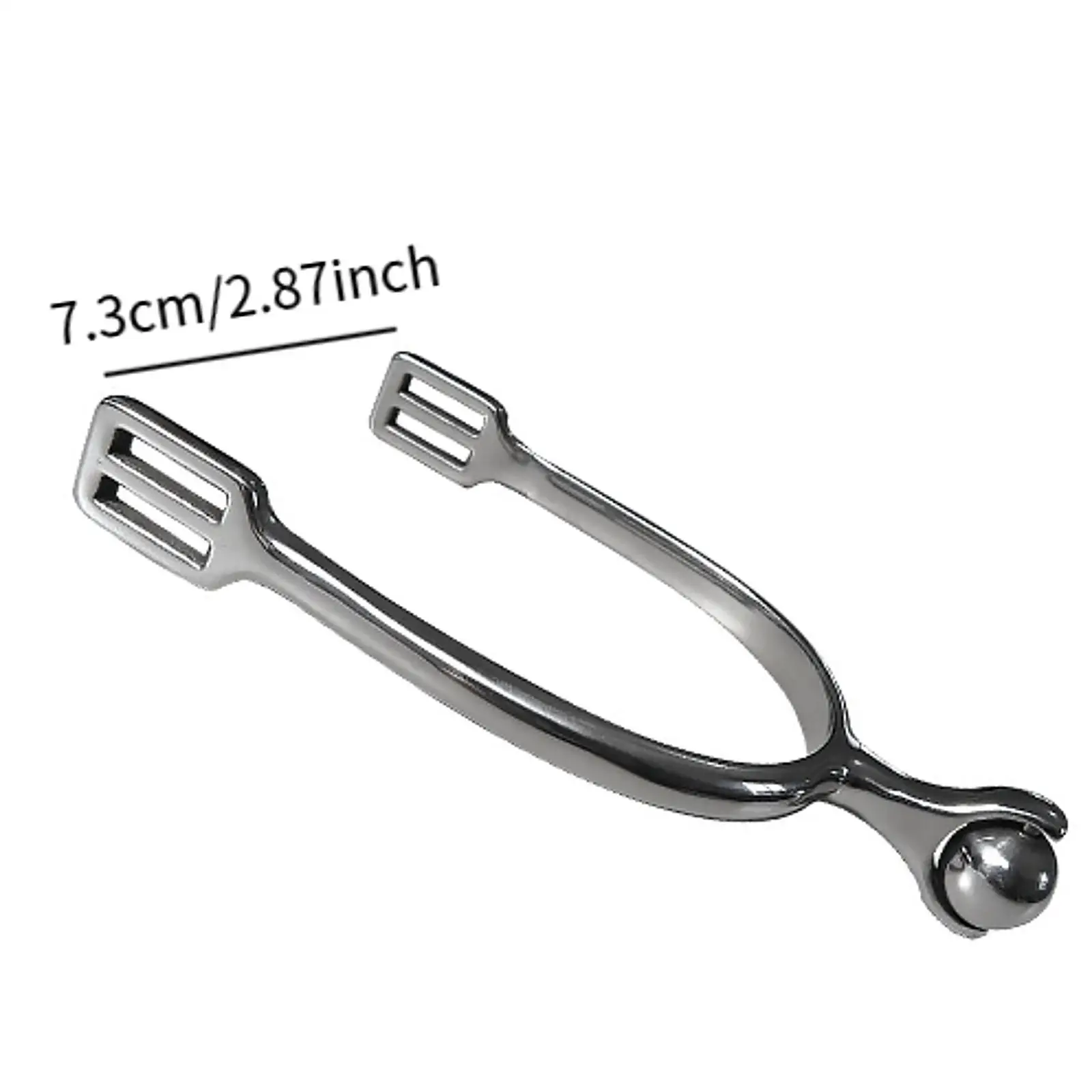 2 Pieces Horse Spur with Rotatable Gear Equestrian Accessory,Western Cowboy Spur 6
