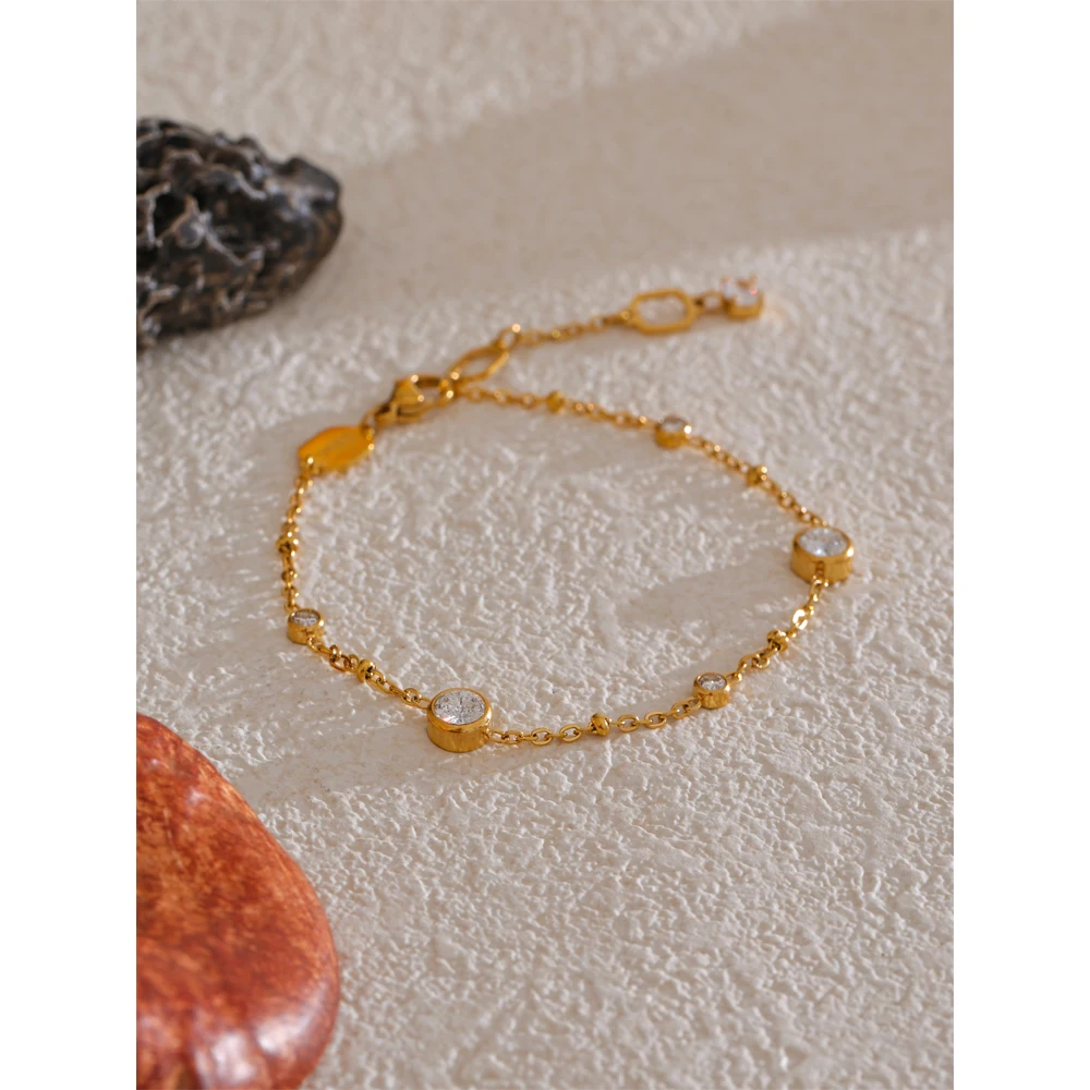 Yhpup AAA Cubic Zirconia Necklace Bracelet