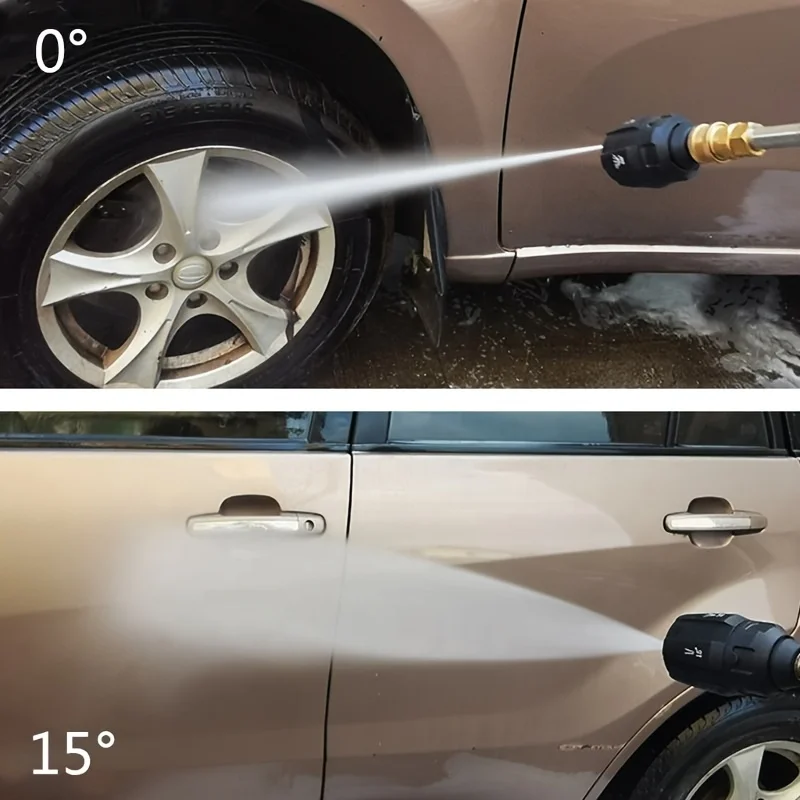 5-in-1 high-pressure car wash machine nozzle with 1/4 inch quick connector for professional cleaning in seconds 5