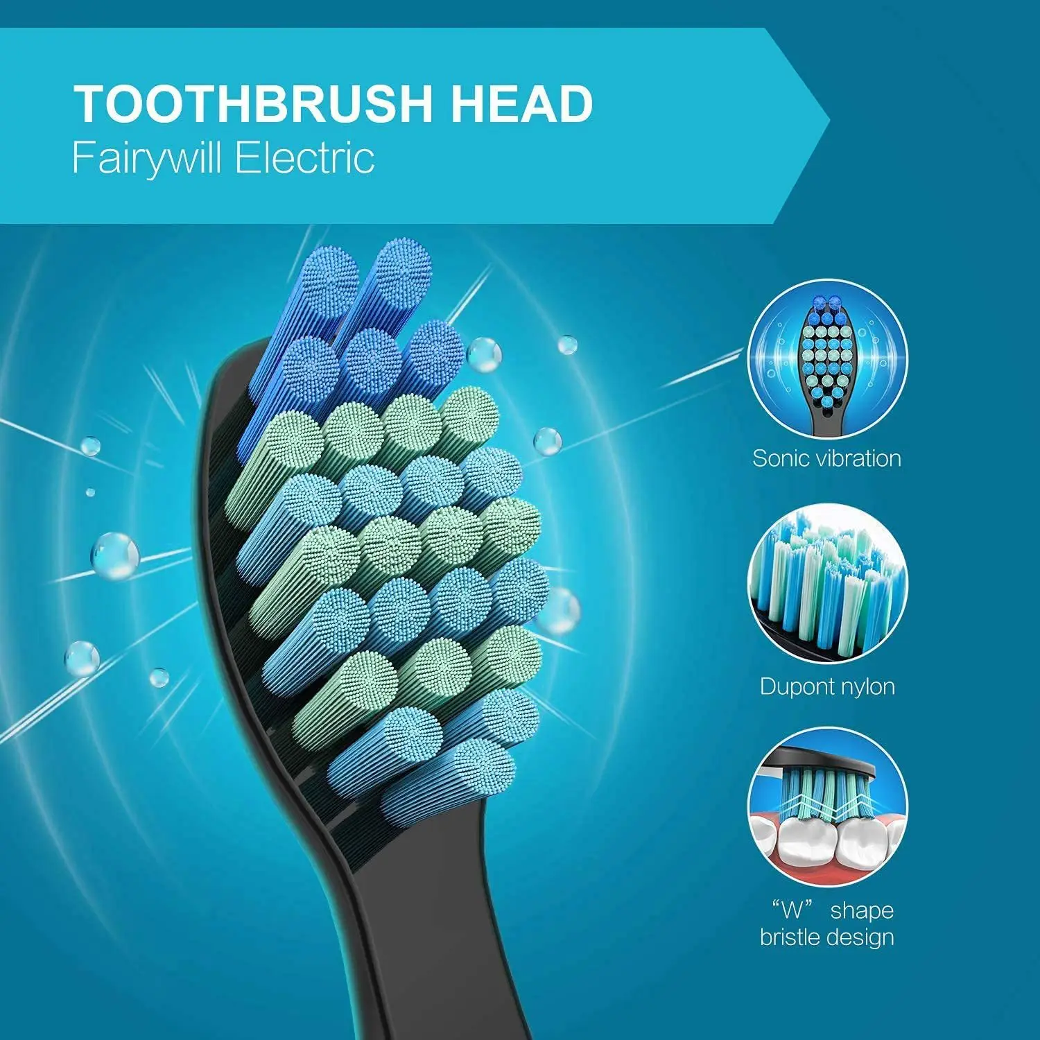 10 قطعة رؤوس فرشاة الاستبدال ل Seago ل Fairywill ر...