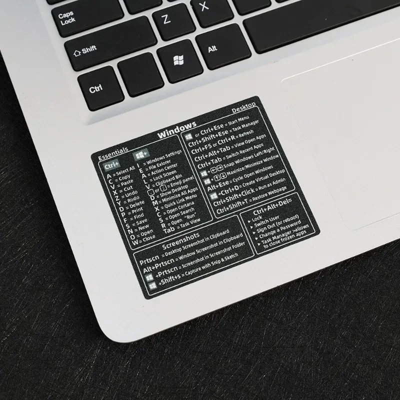 Reference Keyboard Shortcut Sticker Adhesive for PC Laptop Desktop for Apple Mac Chromebook Window Photoshop for keyboard stickers,shortcut stickers