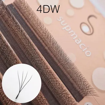 Supmacio-4d 5d w 속눈썹 믹스 클로버 와이어, 4d 속눈썹 연장 볼륨 팬 속눈썹 연장 5d 와이어 가닥 속눈썹 라이터 화장품 속눈썹펌재료 한국 스타일 가짜속눈썹 한국화장품 일본속눈썹파마롯드