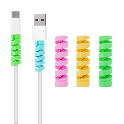 Universal Cable Protector Sleeve - Durable USB Data Line Sleeve for Charger Head and Cable Protection (Random Universal)