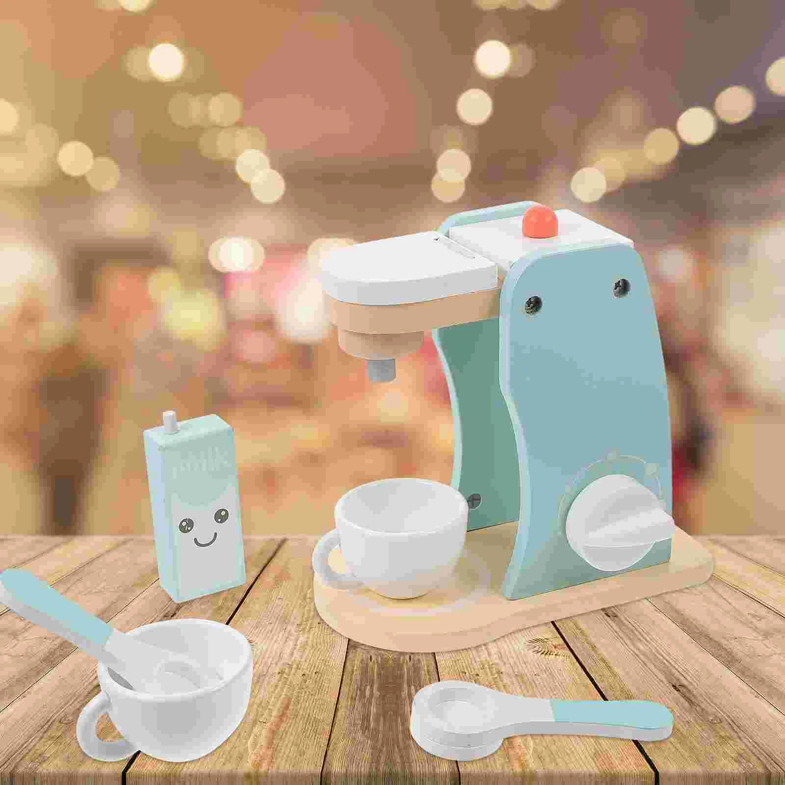 

Имитация духовки, хлебопечка, Кофеварка, игрушки для кухни, деревянные игрушки для детей, подарок на день рождения для ролевых малышей, детей