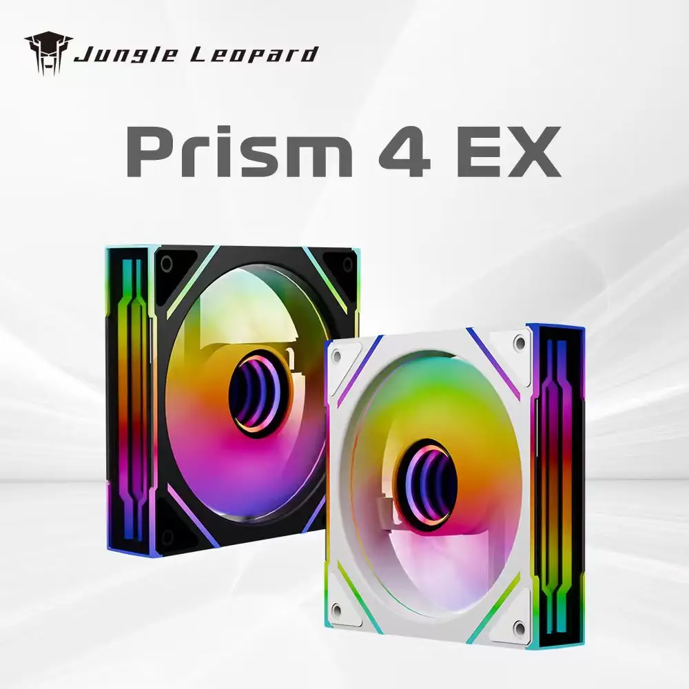 120mm Silent ARGB PC Case Fan with Side-Projection Infinite Mirror