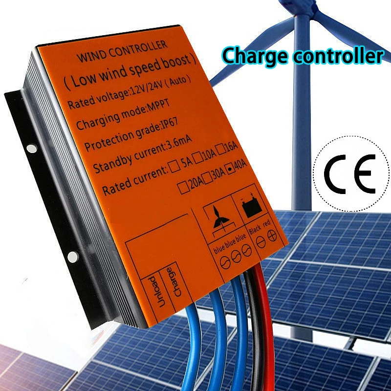 10KW 20KW Wind Turbine Generator MPPT Controller 12V 24V 48V Water Proof MPPT Rectifier Brake Charging Controller
