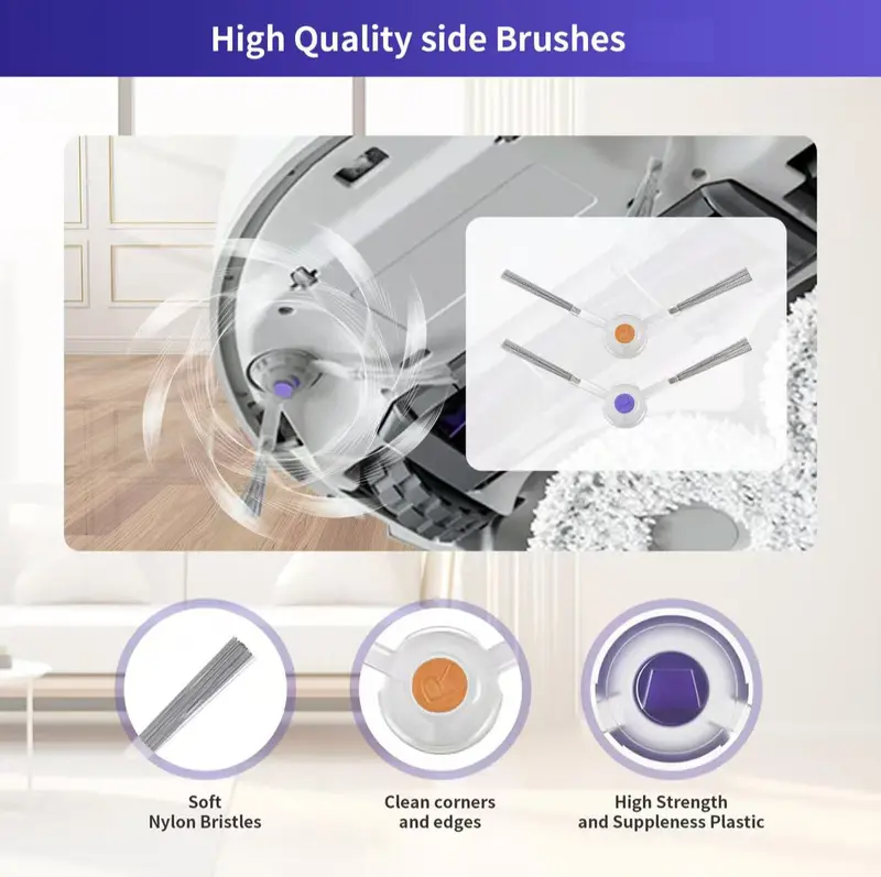 Narwal Freo X Ultra / J4 / J4 Lite Robot Vacuum Spare Parts Main Side Brushes Mop Cloths HEPA Filters Accessories - Image 6