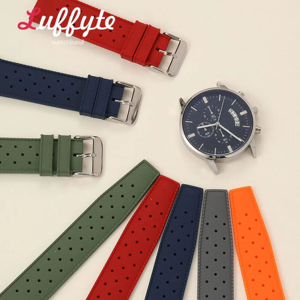 Versatile Soft Silicone Sport Watch Strap - Quick Release Wristband