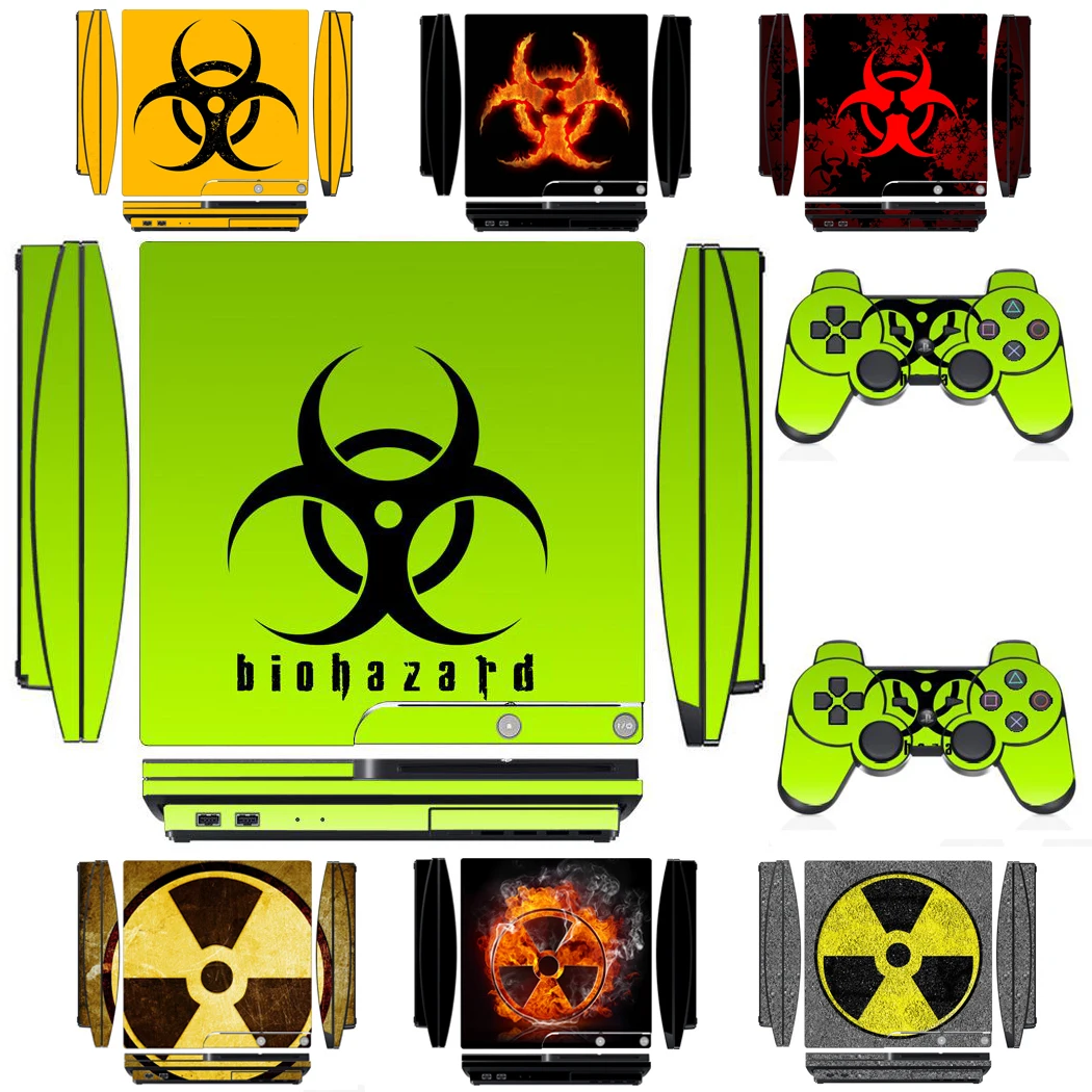 253 Vinyl Skin Sticker Protector Per Sony Ps3 Slim Playstation 3 Slim E 2 Adesivi Per Pelli Controller