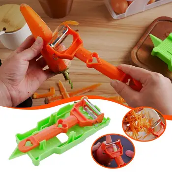 Pelapatate multifunzionale per frutta e verdura a forma multipla Crea strisce di julienne in acciaio inossidabile Strumento per sbucciare la cucina facile da pulire 1