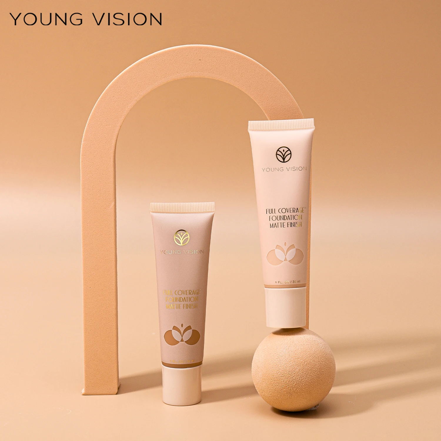 YOUNG VISION 6colors/pack Matte Concealer Long Lasting Foundation Wheat Color Long Lasting Easy Makeup Finish Foundation 5