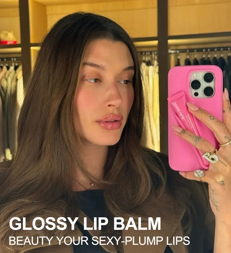 Description Picture 4 of itemMoisturizing Phone Case Lip Gloss Moisturizer Lipstick Toast Concentrated Raspberry Jelly Transparent Lip Gloss