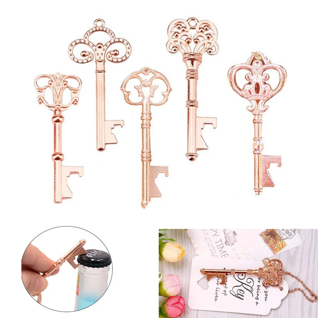 

1Pcs New Vintage Key Bottle Opener Beer Opener Wine Keychain Souvenir Pendant Festival Souvenir Gift Kitchen Tool Accessories