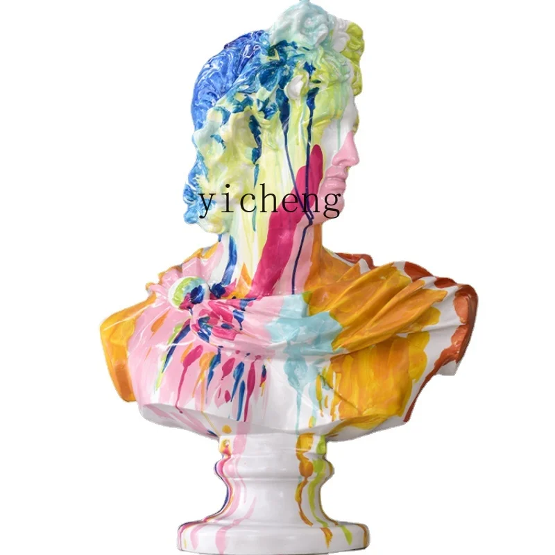 

Zf Light Luxury Figure Statue Venus David Home Living Room Creative Floor Ornaments