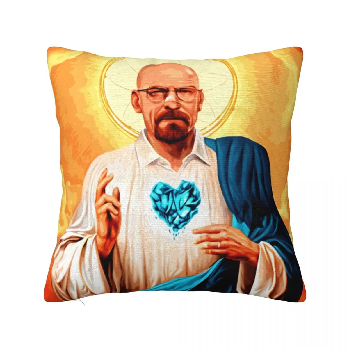 WalterWhiteBreakingBadPillowcaseSoftFabricCushionCoverGiftThrowPillowCaseCoverHome