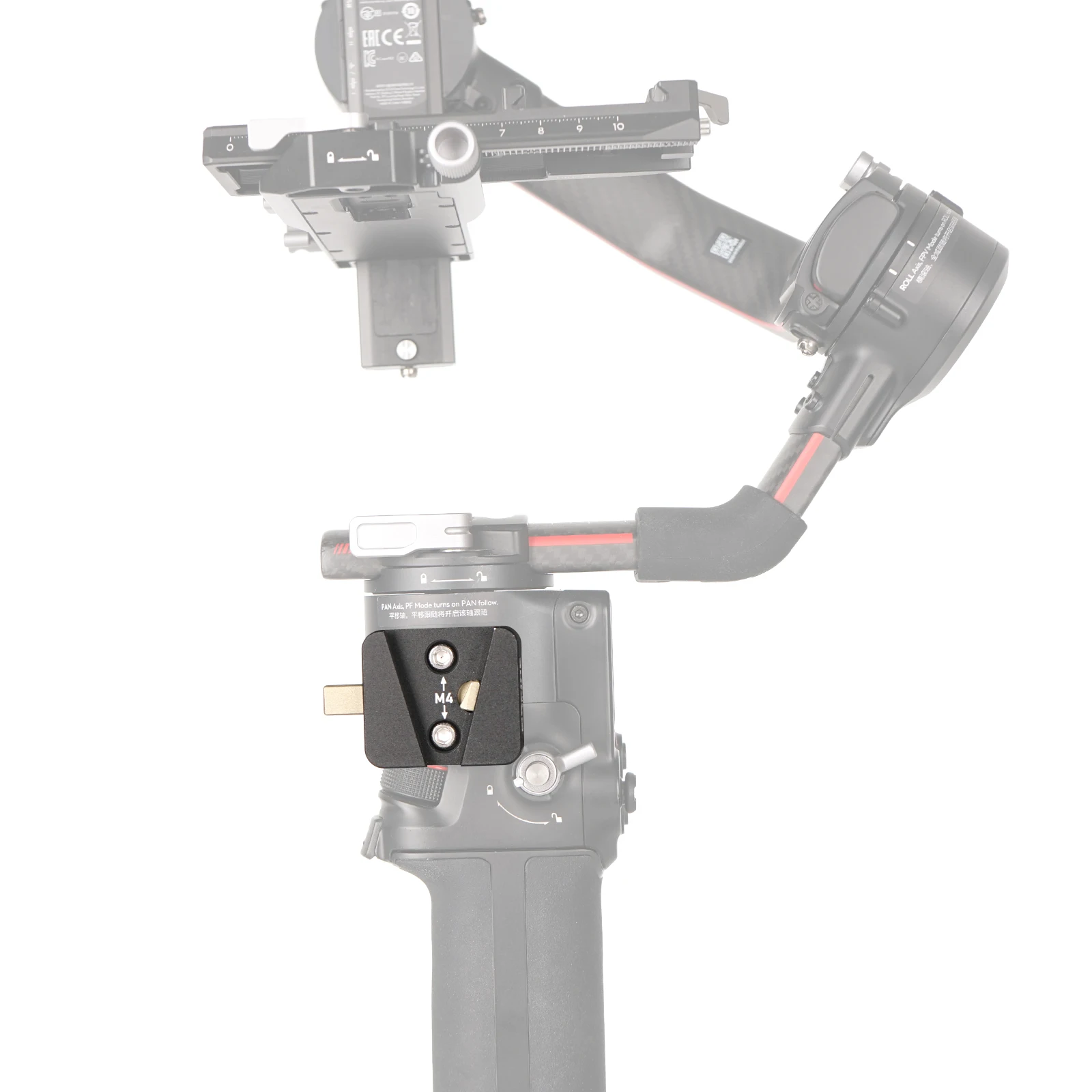 Support batterie V-Mount pour DJI RS 3/RS2/RSC2 - Adaptateur fixation