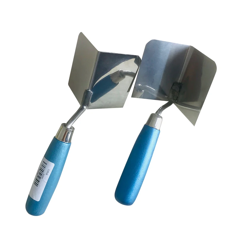 Drywall Finishing Tool A Pair of Inner and Outer Corner Trowel Internal and External 90 Degree Sheetrock Stainless Steel Drywall Corner Trowel