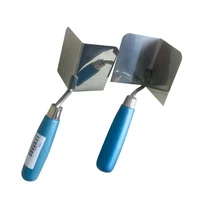 A Pair of Inner and Outer Corner Trowel Internal and External 90 Degree Sheetrock Stainless Steel Drywall Corner Trowel 1
