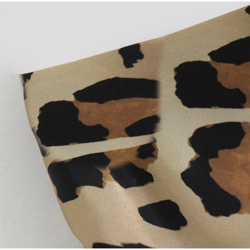 Faldas largas con estampado de leopardo para mujer, elegantes, holgadas, de cintura alta, estilo midi, informales, de verano