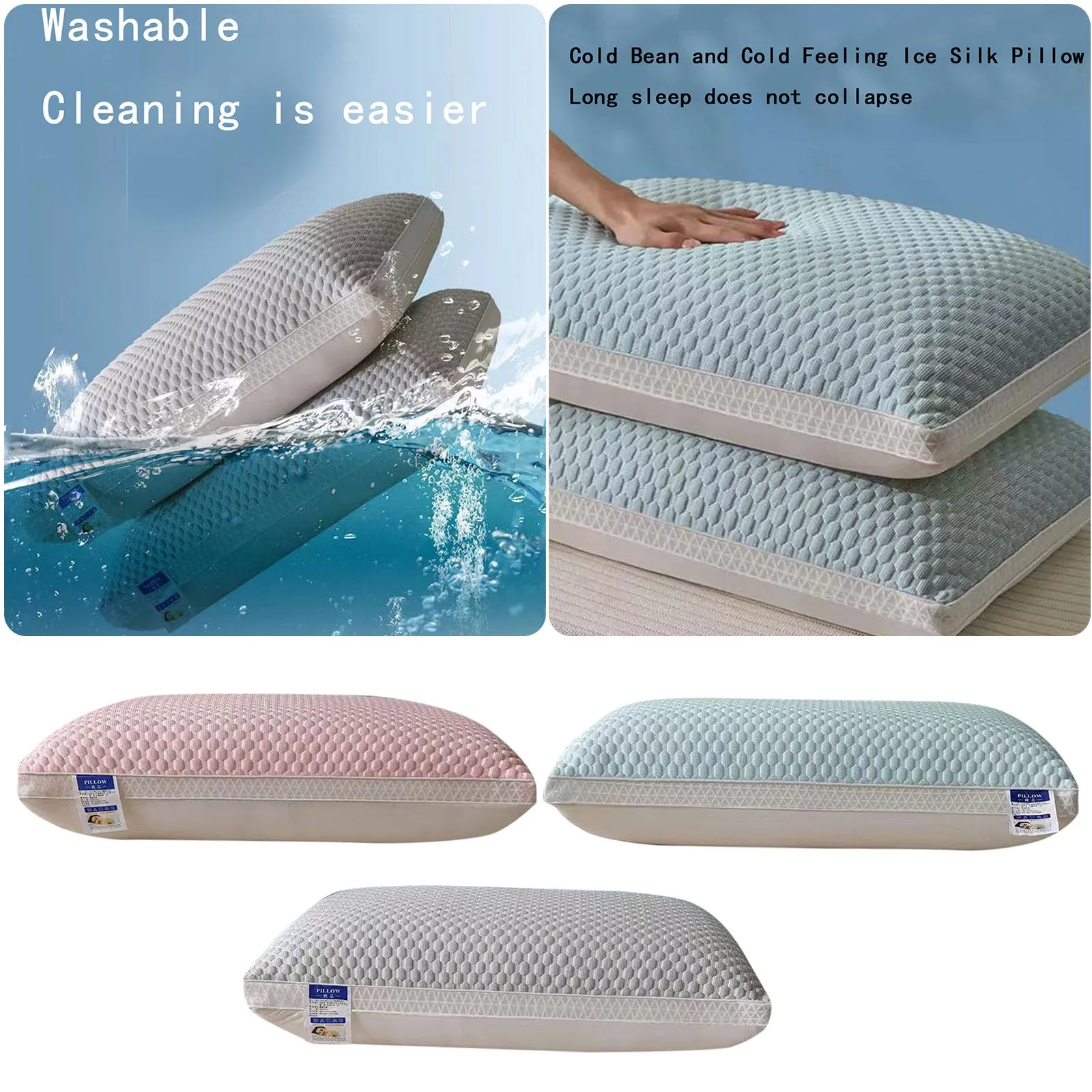 

Summer Neck Support Pillow For A Better Sleep Experience (1 PC ) Tan Pillows for Couch