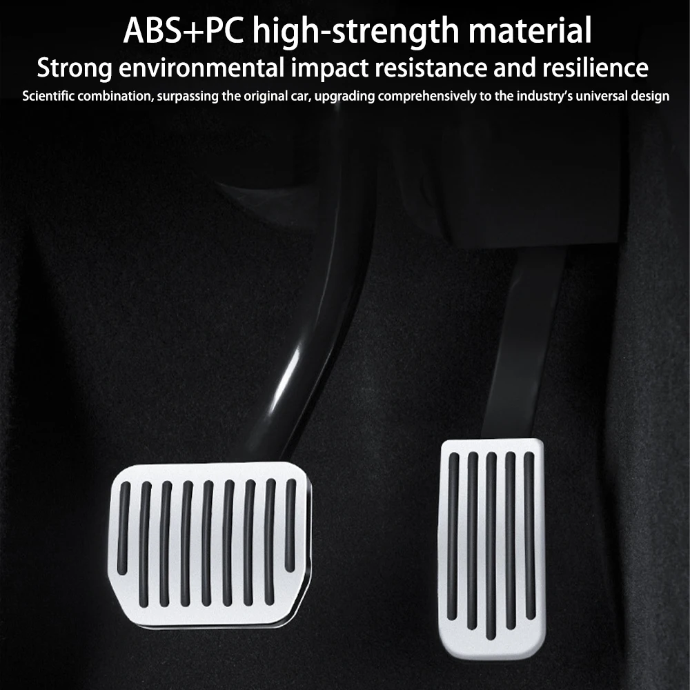 ل جديد تسلا نموذج Y إطلاق 2025 + العرعر 2025 دواسات القدم غطاء الملحقات عدم الانزلاق PC سبيكة + ABS مسرع الغاز الوقود الفرامل