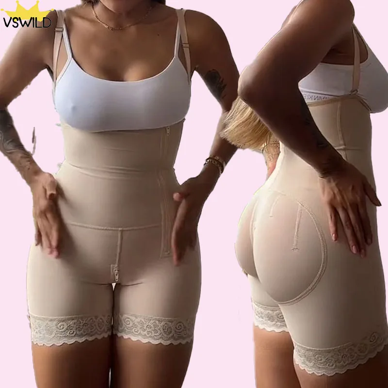 

Open-Chest Sleeveless Bodysuit Strapless Buttock Lifting Seamless Shapewear For Women Full Body Slimming Unde