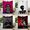 Rapper Travis Scott Cactus Jack Printed Blanket Picnic Blankets Warm Blanket Soft and Comfortable Home Travel Birthday Gift 1