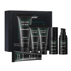 Revitalizing Men's Skin Care Set - 3 - in - 1 Facial Treatment with Face Wash, Moisturizing Cream & Eye Cream for Daily Anti - Aging & Oil Control (Skin Care Set)