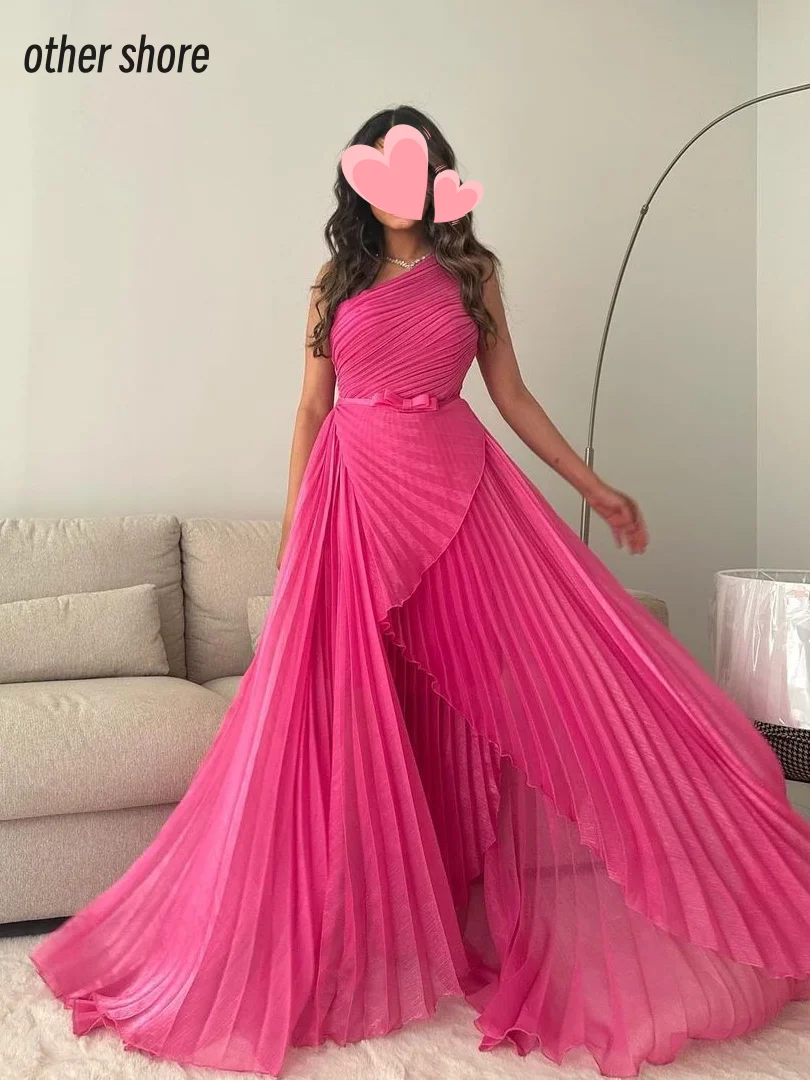 

Other Shore Elegant Vintage Sweet Rose Red Ruffle One Shoulder Customize Formal Occasion Prom Dress Evening Party Gowns