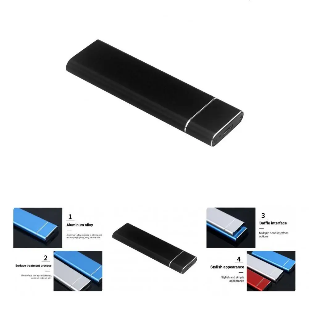 

High Quality 4 Colors Convenient USB3.1 Type-C Mobile External HDD Case for PC Hard Drive Enclosure Hard Drive Box